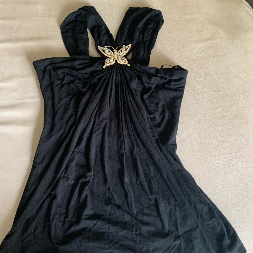 SKY Butterfly Crystal Top